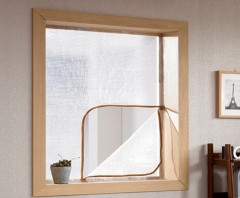 에어캡 지퍼식 창문 방풍비닐